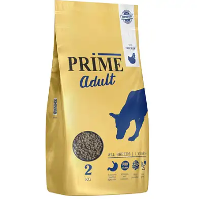 Prime ADULT сухой корм для взрослых собак всех пород с курицей