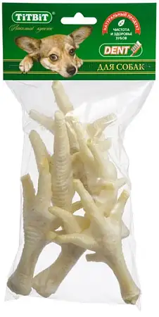 Купить titbit лакомство для собак лапки куриные xl - мягкая упаковка, 4шт. - 2577